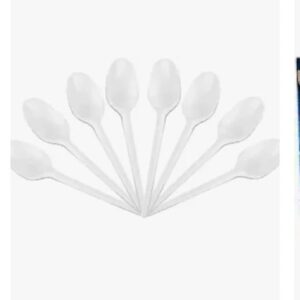 Eco-Friendly Disposable Spoons – Pack of 100 | Compostable Cutlery for Events, Parties, Office & Everyday Use